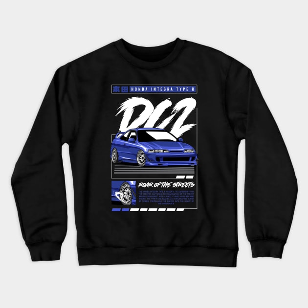 Integra Type R DC2 JDM Car Crewneck Sweatshirt by milatees